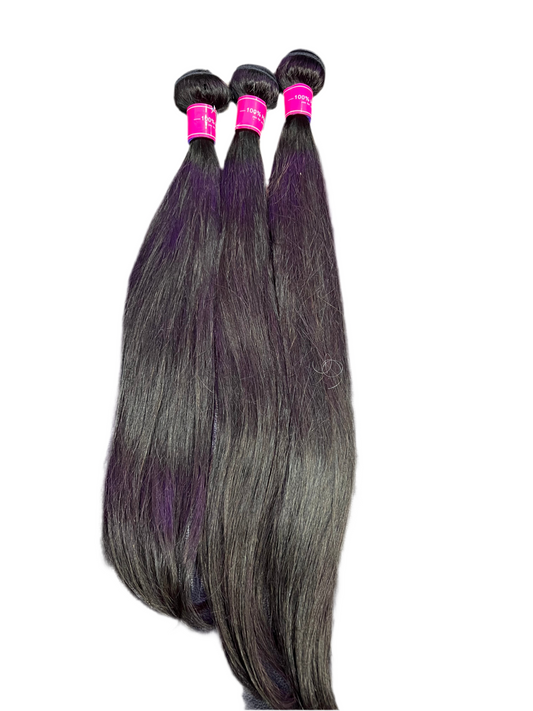 Human Straight Hair Bundles 18” 20” 24”